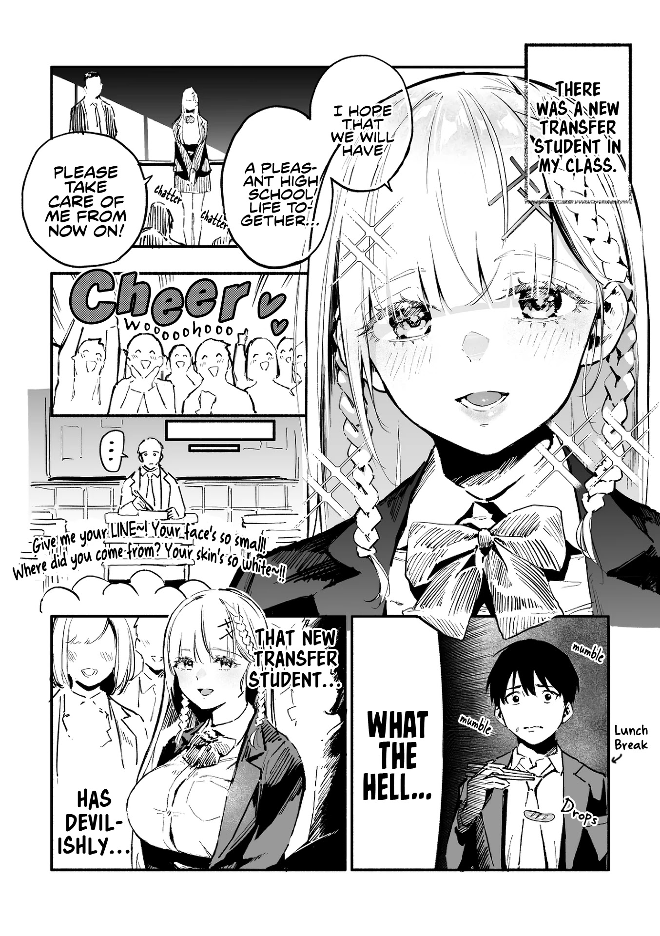 The Angelic Yet Devilish Transfer Student With Big Tits Chapter 1 page 1 - Chapter 1