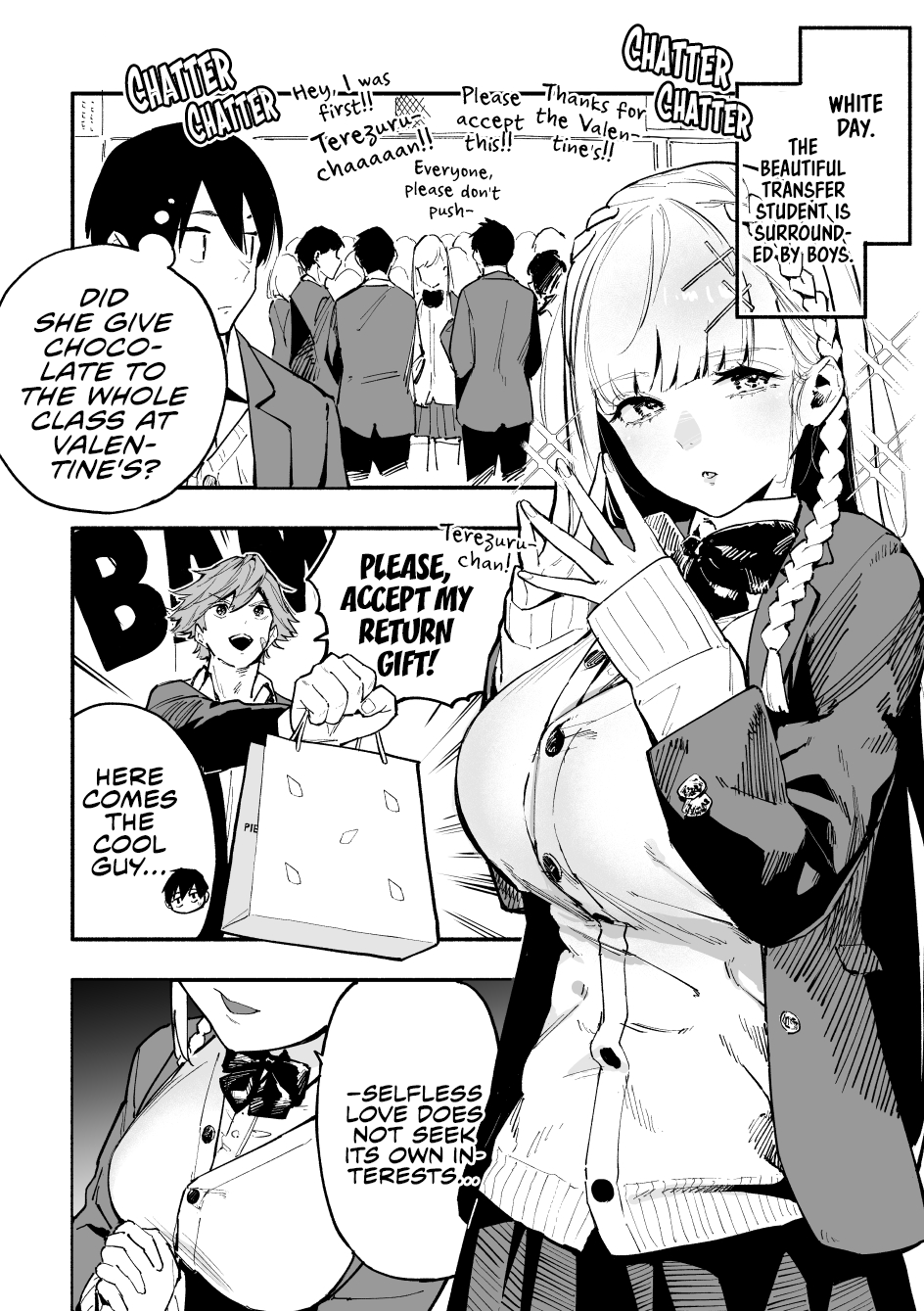 The Angelic Yet Devilish Transfer Student With Big Tits Chapter 6 page 1 - Chapter 6