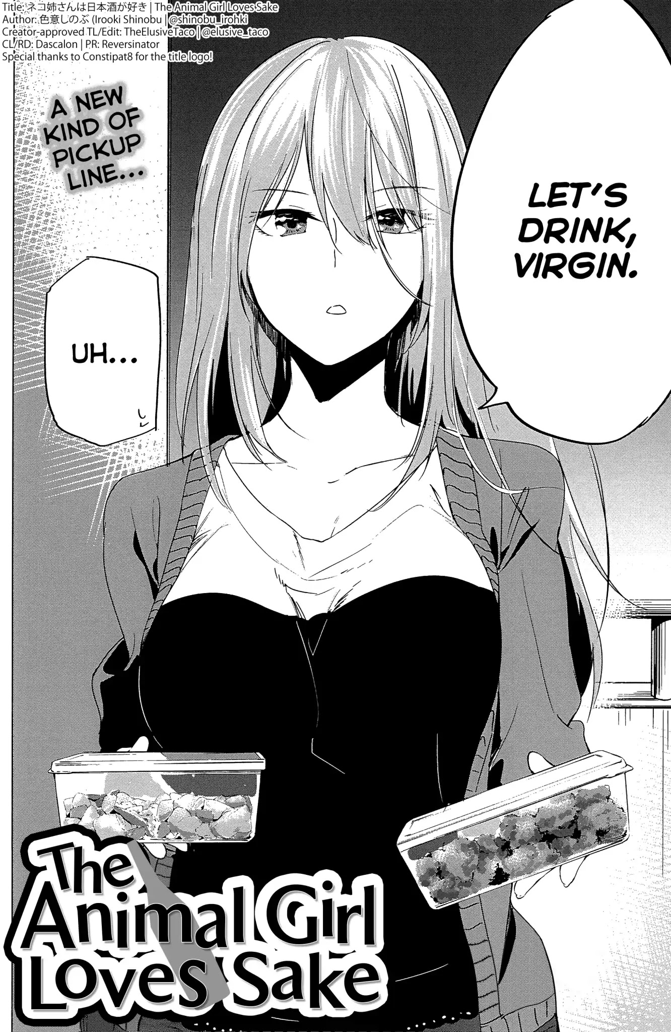 The Animal Girl Loves Sake Chapter 0 page 2 - Chapter 0: Oneshot