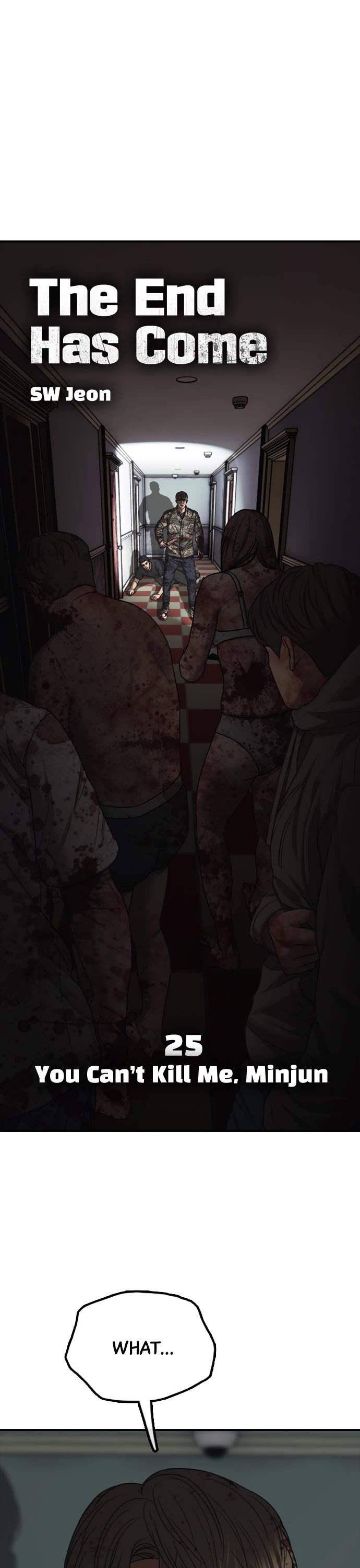 The Apocalypse is Here Chapter 25 page 1 - Chapter 25: Ep. 25 - You Can't Kill Me, Minjun