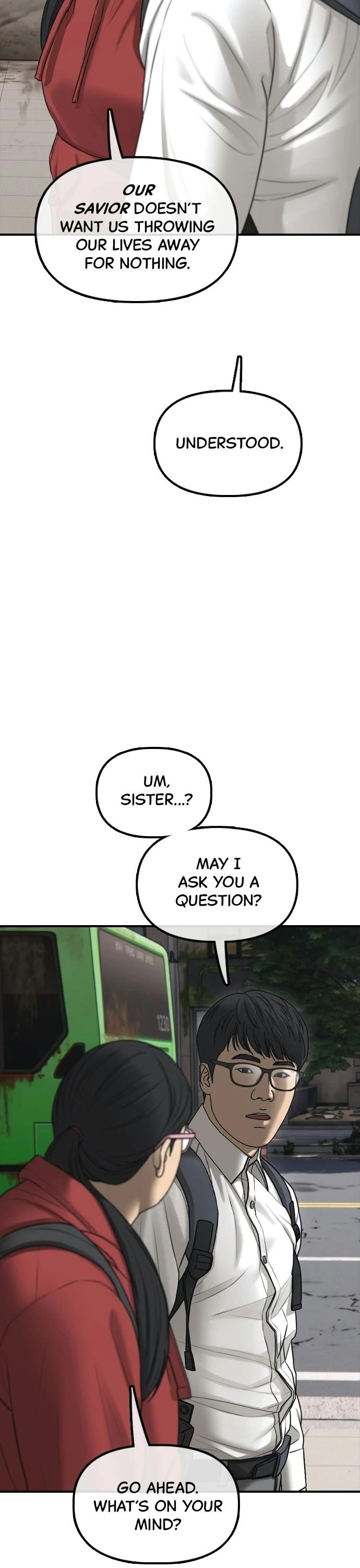 The Apocalypse is Here Chapter 60 page 12 - Chapter 60: Ep. 60 - A Gun-and-Blade Man