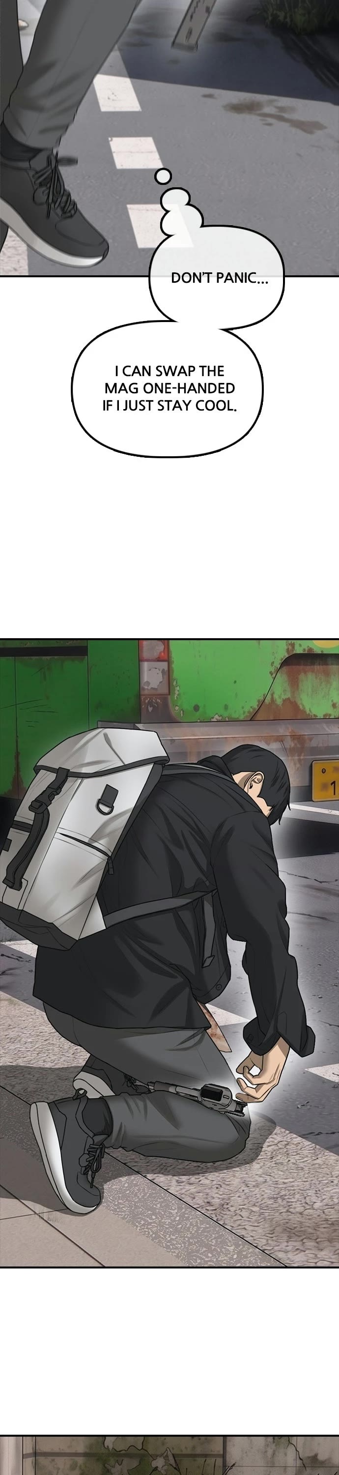 The Apocalypse is Here Chapter 60 page 57 - Chapter 60: Ep. 60 - A Gun-and-Blade Man