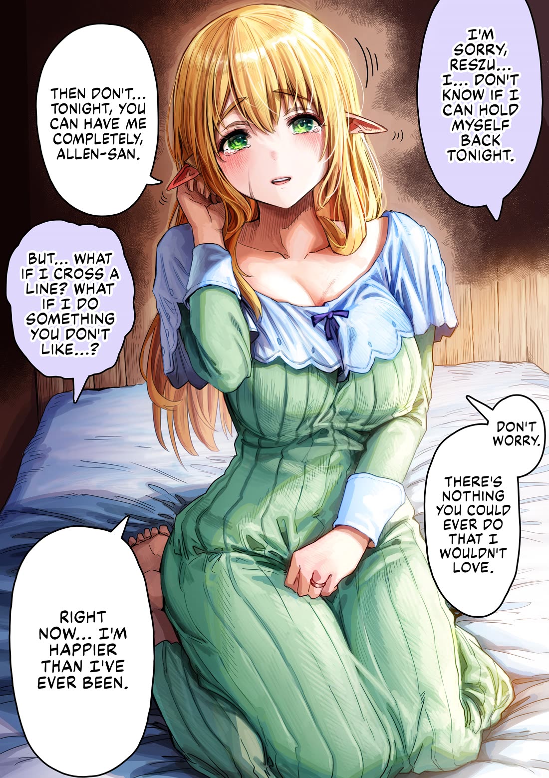 The Apothecary Is Gonna Make This Ragged Elf Happy Chapter 64.8 page 1 - Chapter 64.8: Their First Night Together [Color Ver.]