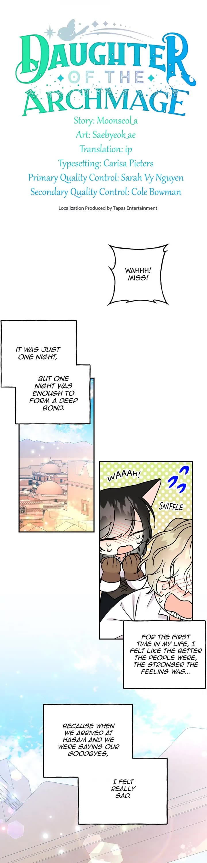 The Archmage's Daughter Chapter 164 page 1 - Chapter 164: Saying Goodbye