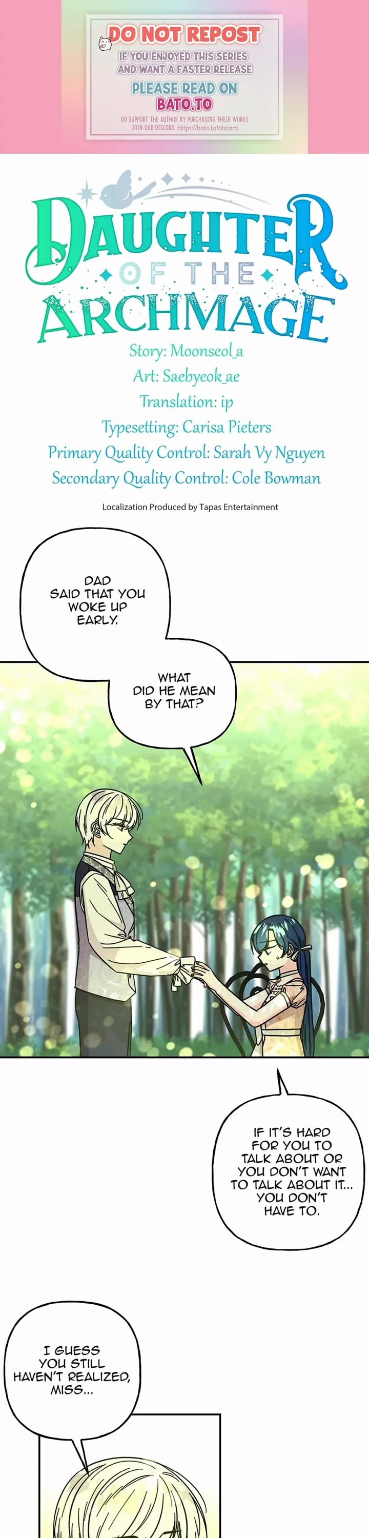 The Archmage's Daughter Chapter 172 page 1 - Chapter 172: Growing Up Too Fast