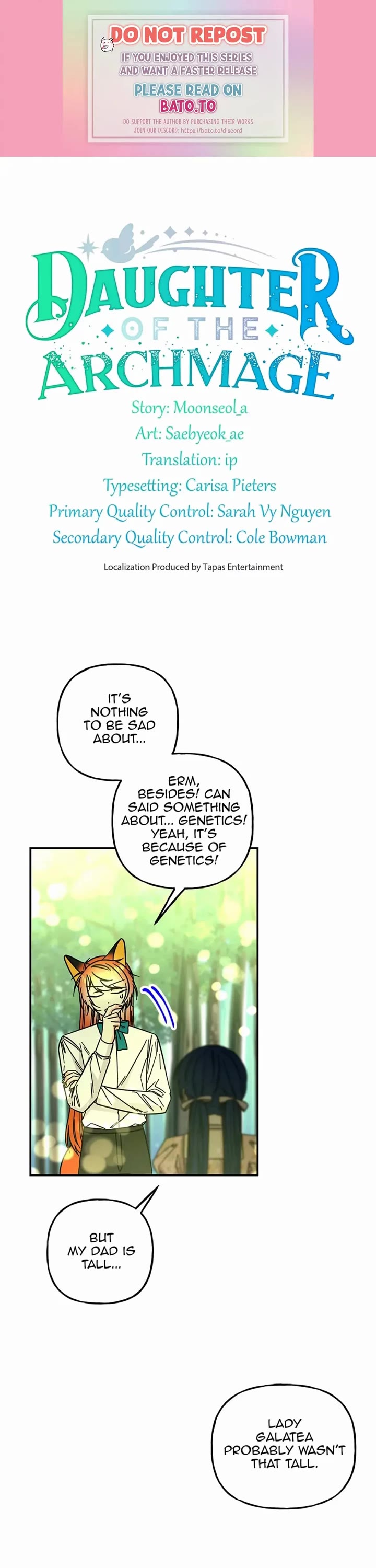 The Archmage's Daughter Chapter 173 page 1 - Chapter 173: Helping A Friend