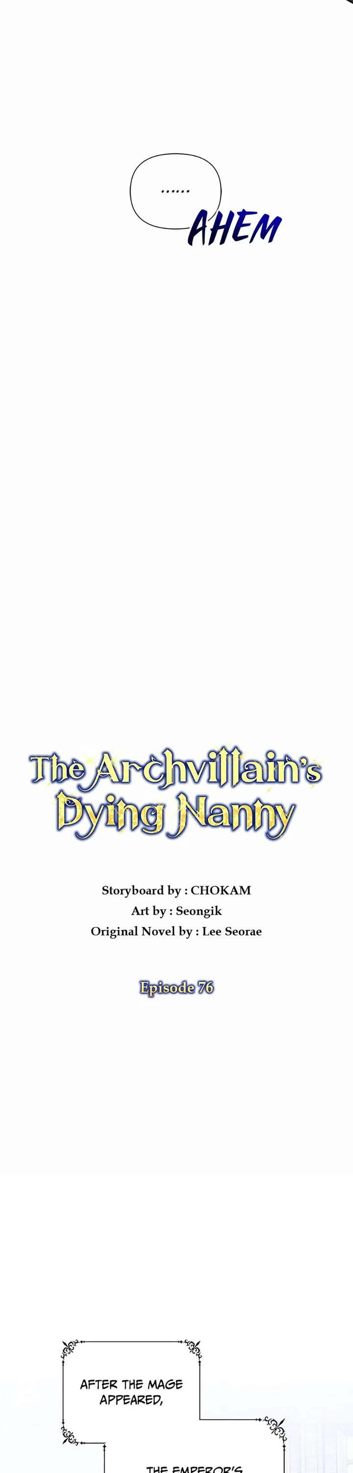 The Archvillain's Dying Nanny Chapter 76 page 12 - Chapter 76