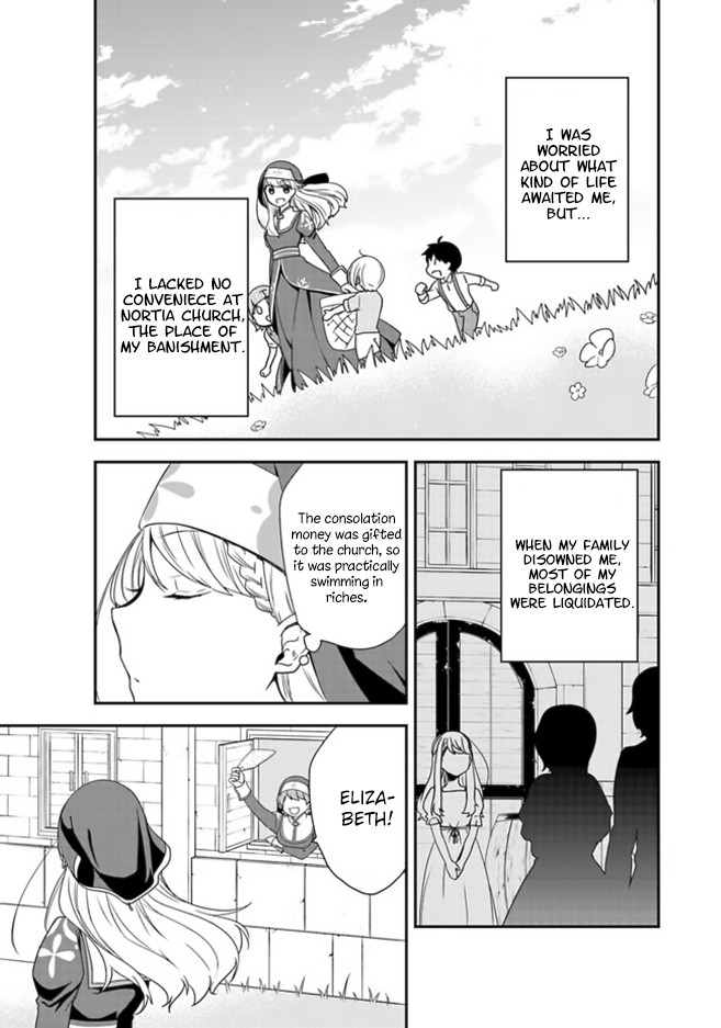 The Banished Villainess! Living the Leisurely Life of a Nun Making Revolutionary Church Food Chapter 1 page 11 - Chapter 1: You weren’t supposed to have so much fun after being punished
