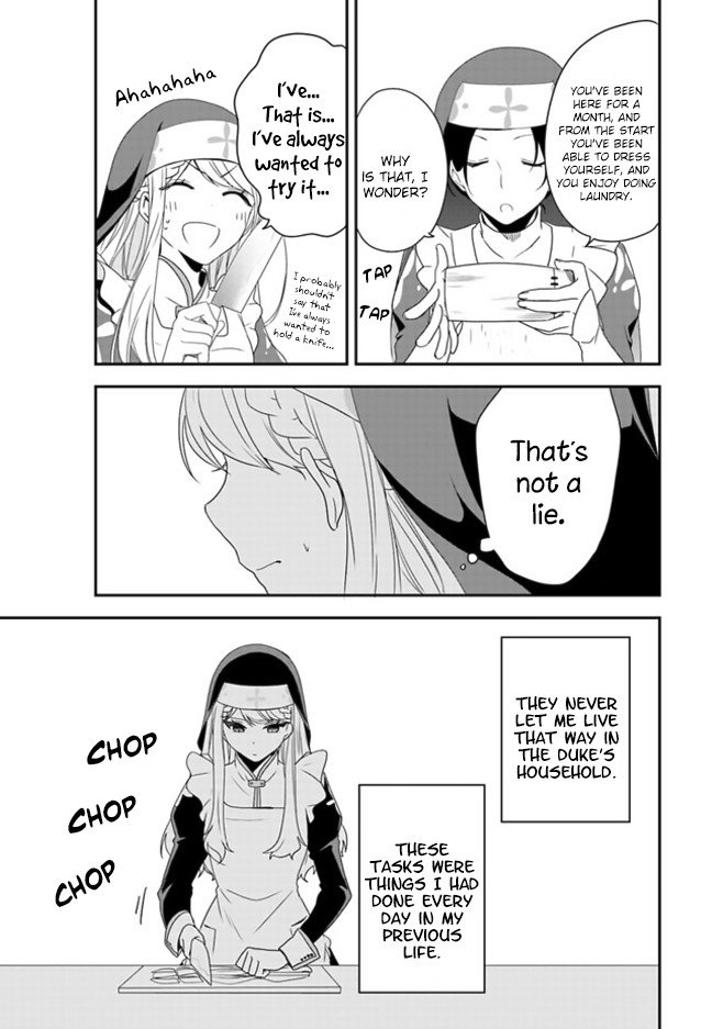 The Banished Villainess! Living the Leisurely Life of a Nun Making Revolutionary Church Food Chapter 1 page 15 - Chapter 1: You weren’t supposed to have so much fun after being punished