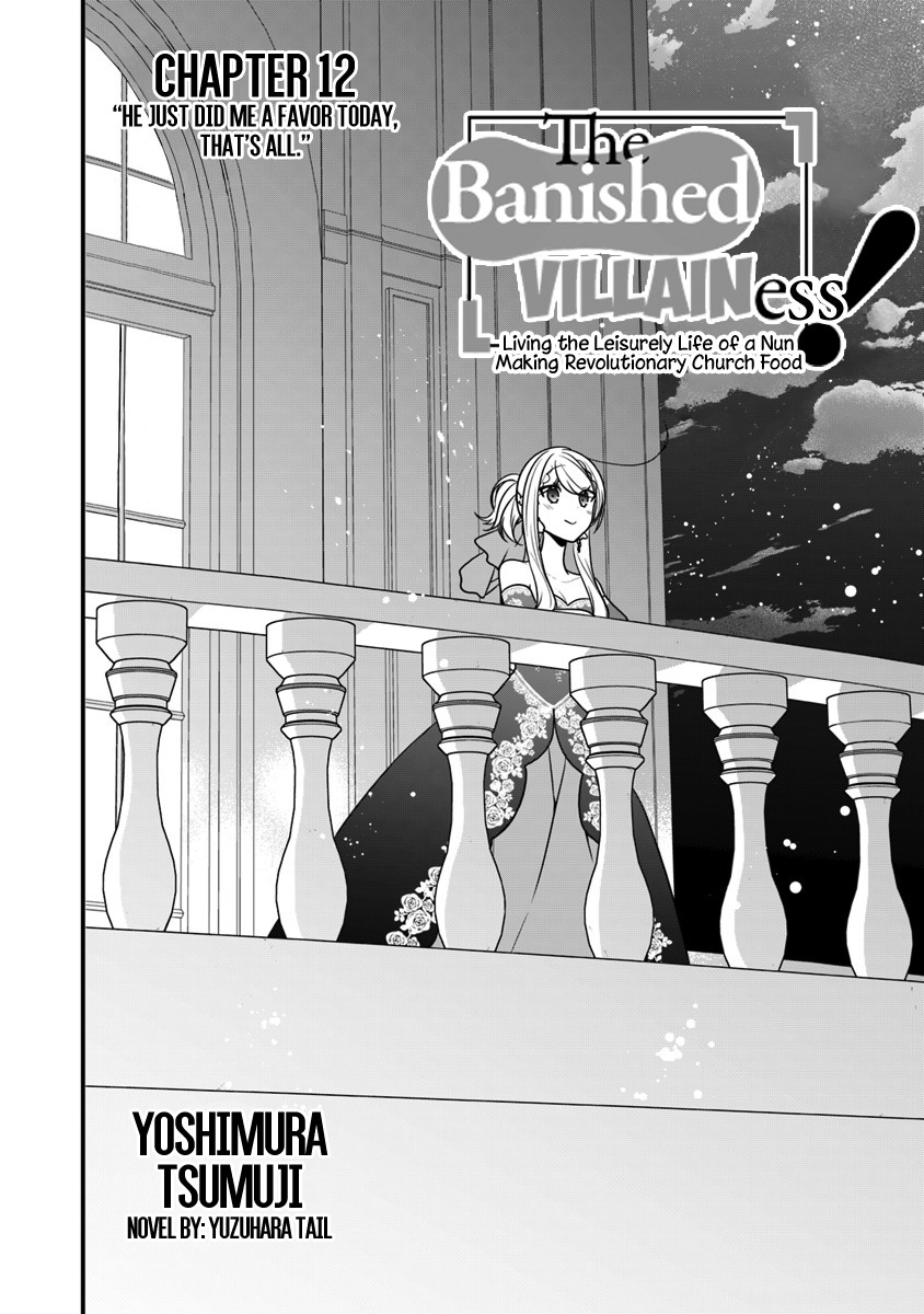 The Banished Villainess! Living the Leisurely Life of a Nun Making Revolutionary Church Food Chapter 12 page 3 - Chapter 12: He Just Did Me a Favor Today, That's All