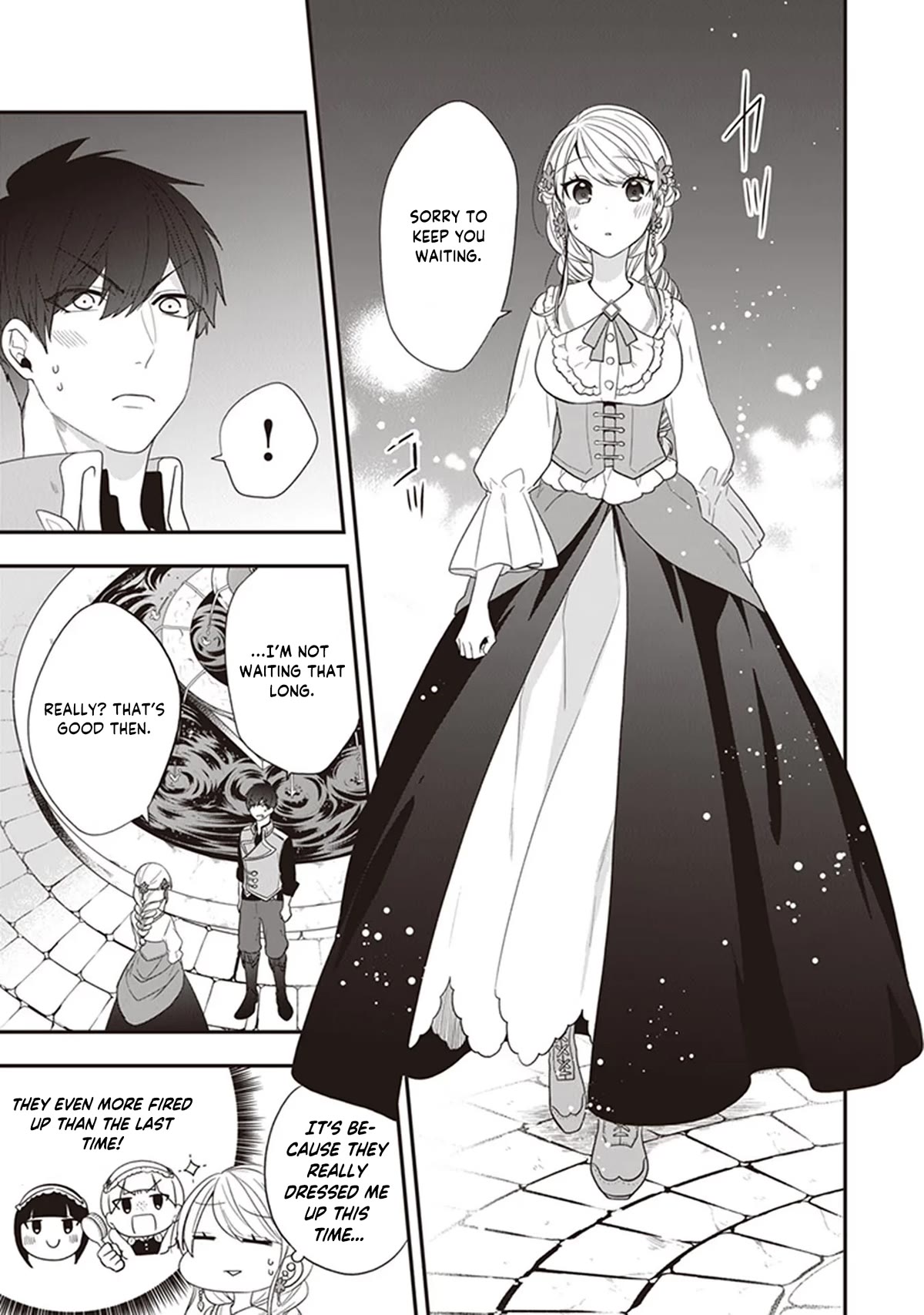 The Banished Villainess! Living the Leisurely Life of a Nun Making Revolutionary Church Food Chapter 24 page 4 - Chapter 24: Night Time Date and Fireworks