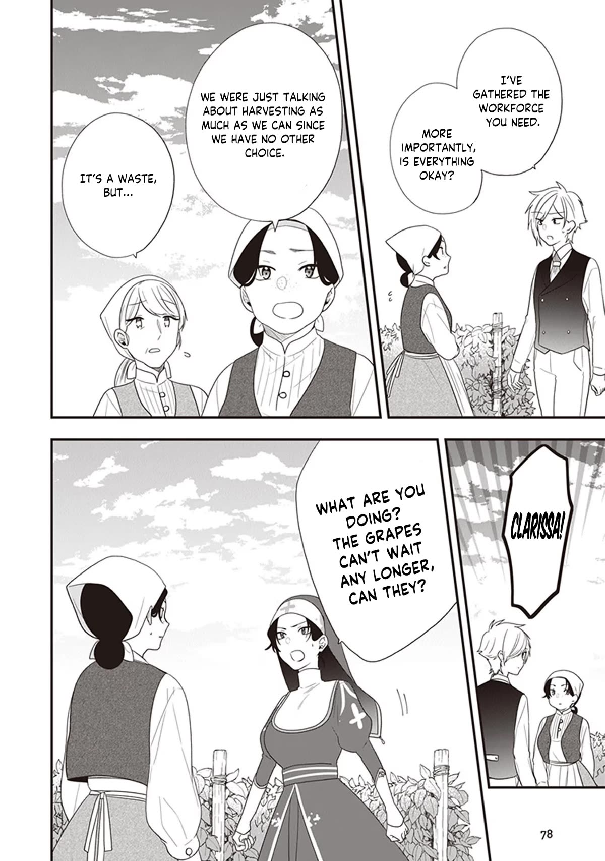 The Banished Villainess! Living the Leisurely Life of a Nun Making Revolutionary Church Food Chapter 28 page 13 - Chapter 28: At The Grapeyard