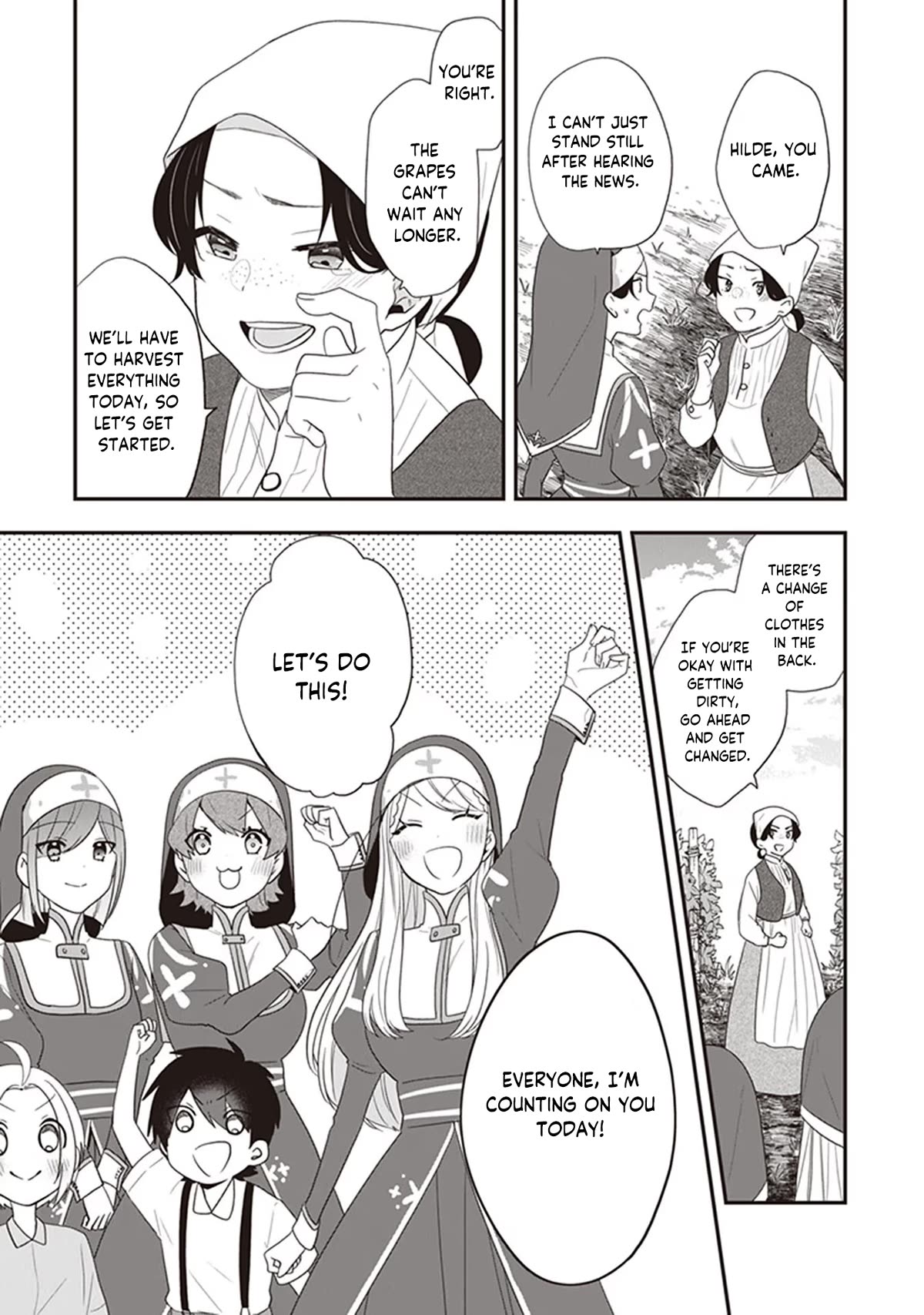 The Banished Villainess! Living the Leisurely Life of a Nun Making Revolutionary Church Food Chapter 28 page 14 - Chapter 28: At The Grapeyard