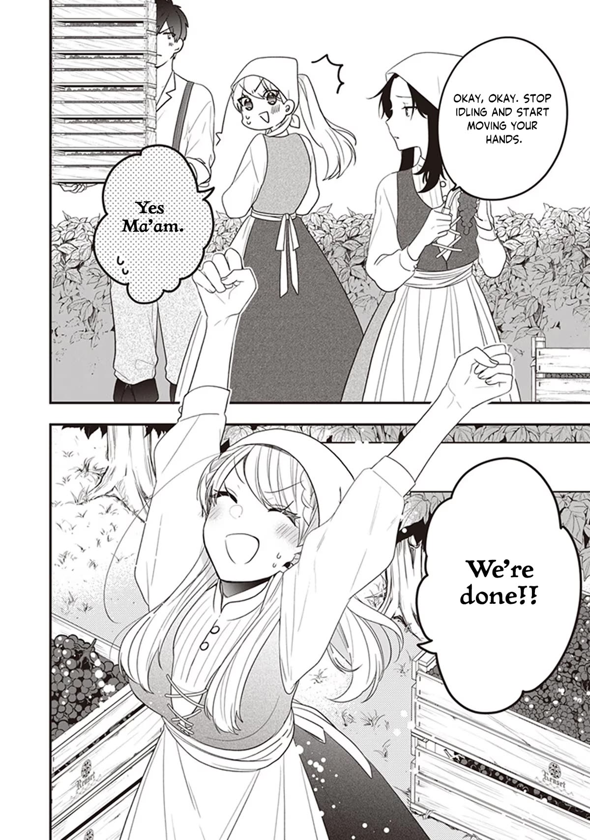 The Banished Villainess! Living the Leisurely Life of a Nun Making Revolutionary Church Food Chapter 28 page 21 - Chapter 28: At The Grapeyard