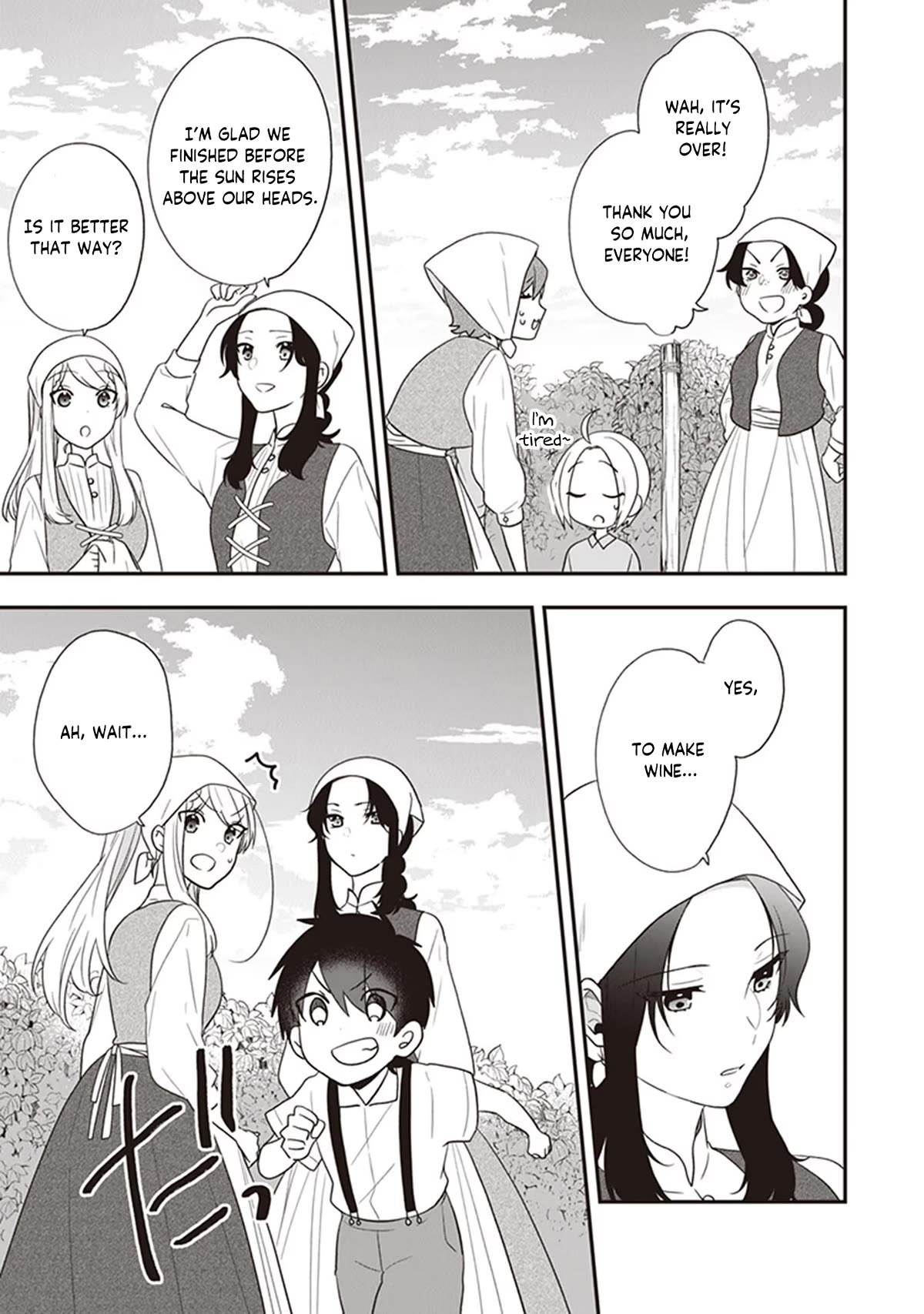 The Banished Villainess! Living the Leisurely Life of a Nun Making Revolutionary Church Food Chapter 28 page 22 - Chapter 28: At The Grapeyard