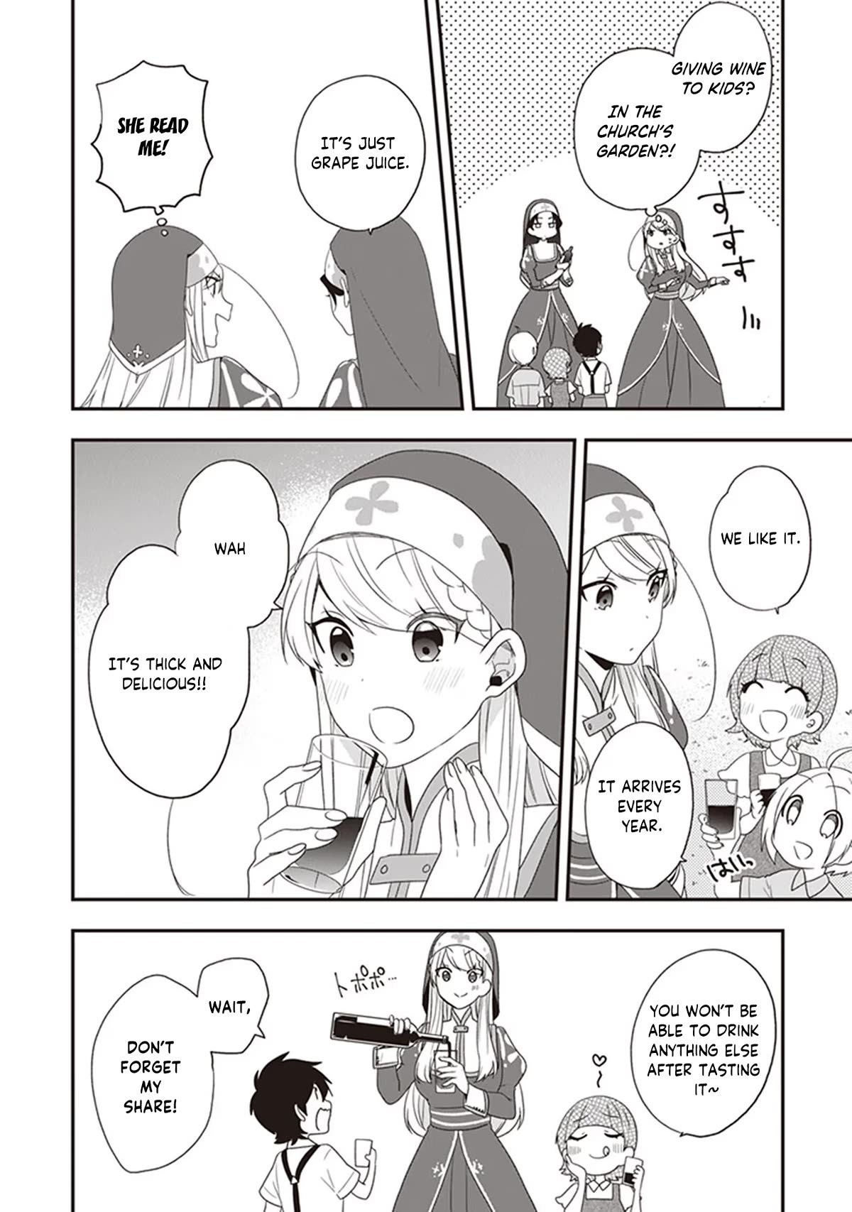The Banished Villainess! Living the Leisurely Life of a Nun Making Revolutionary Church Food Chapter 28 page 5 - Chapter 28: At The Grapeyard