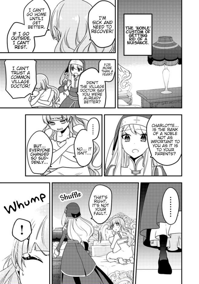 The Banished Villainess! Living the Leisurely Life of a Nun Making Revolutionary Church Food Chapter 3 page 6 - Chapter 3: I'm looking for a friend to share the fun!