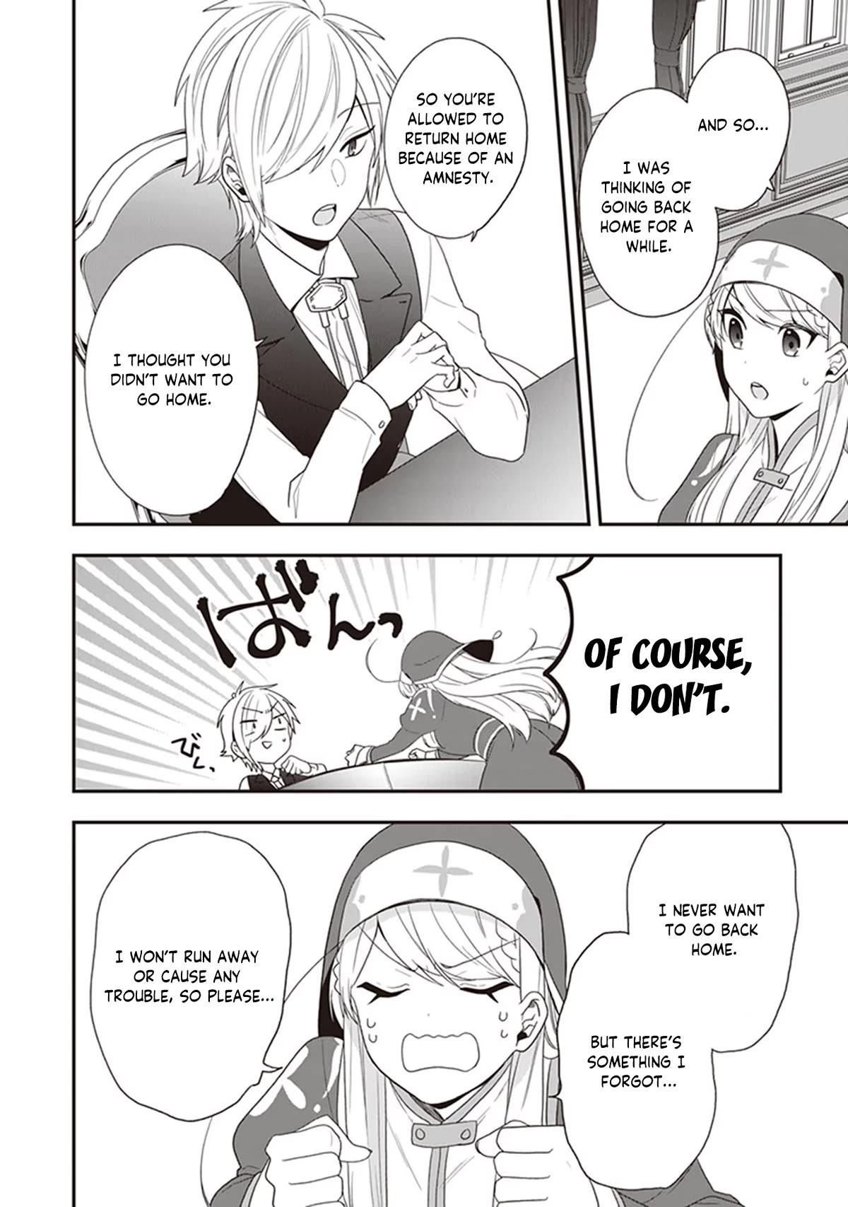 The Banished Villainess! Living the Leisurely Life of a Nun Making Revolutionary Church Food Chapter 30 page 3 - Chapter 30: Amnesty to Return Home? I Forgot Something