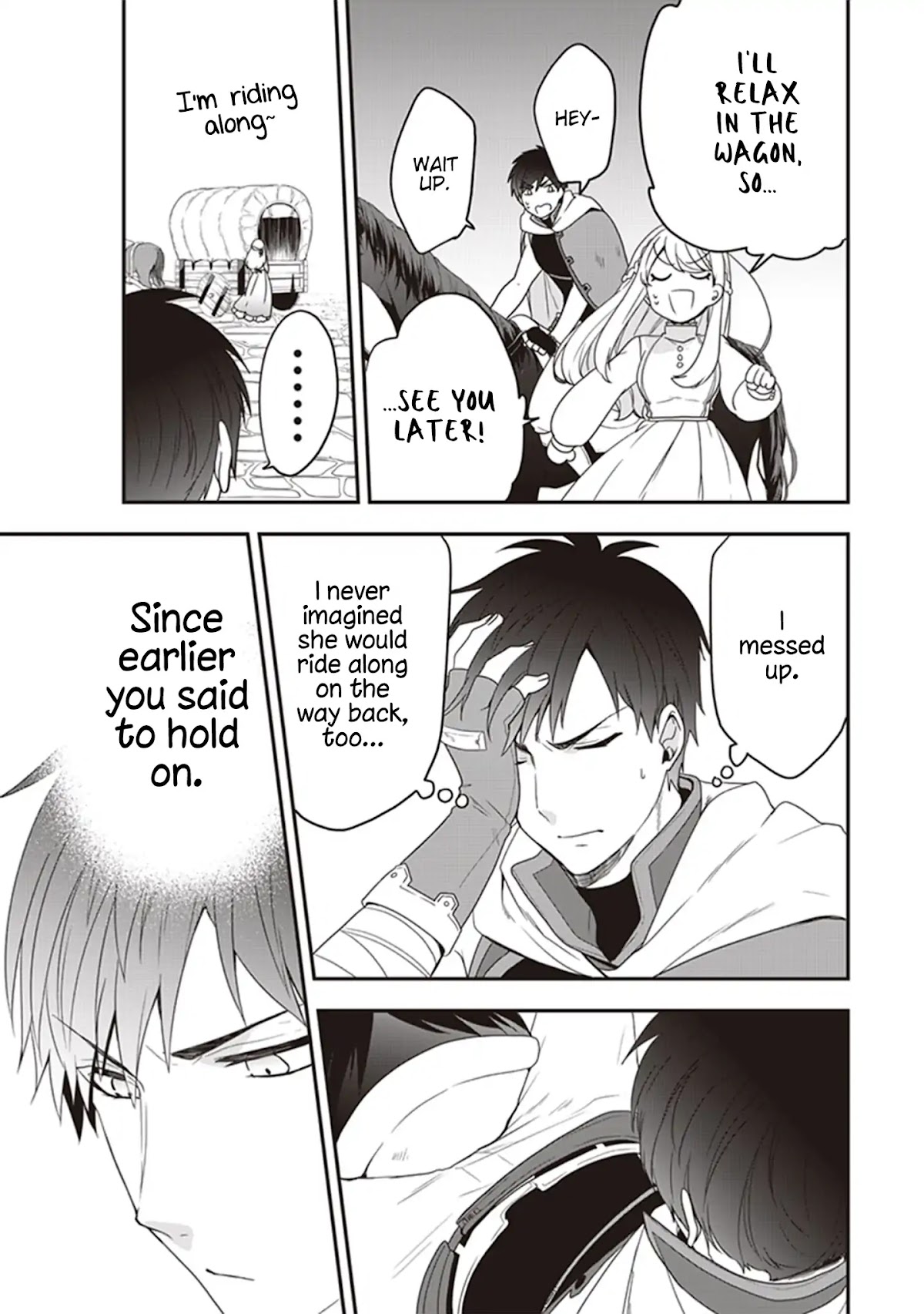 The Banished Villainess! Living the Leisurely Life of a Nun Making Revolutionary Church Food Chapter 5.5 page 5 - Chapter 5.5: Omake Side Story: Riding Togethe
