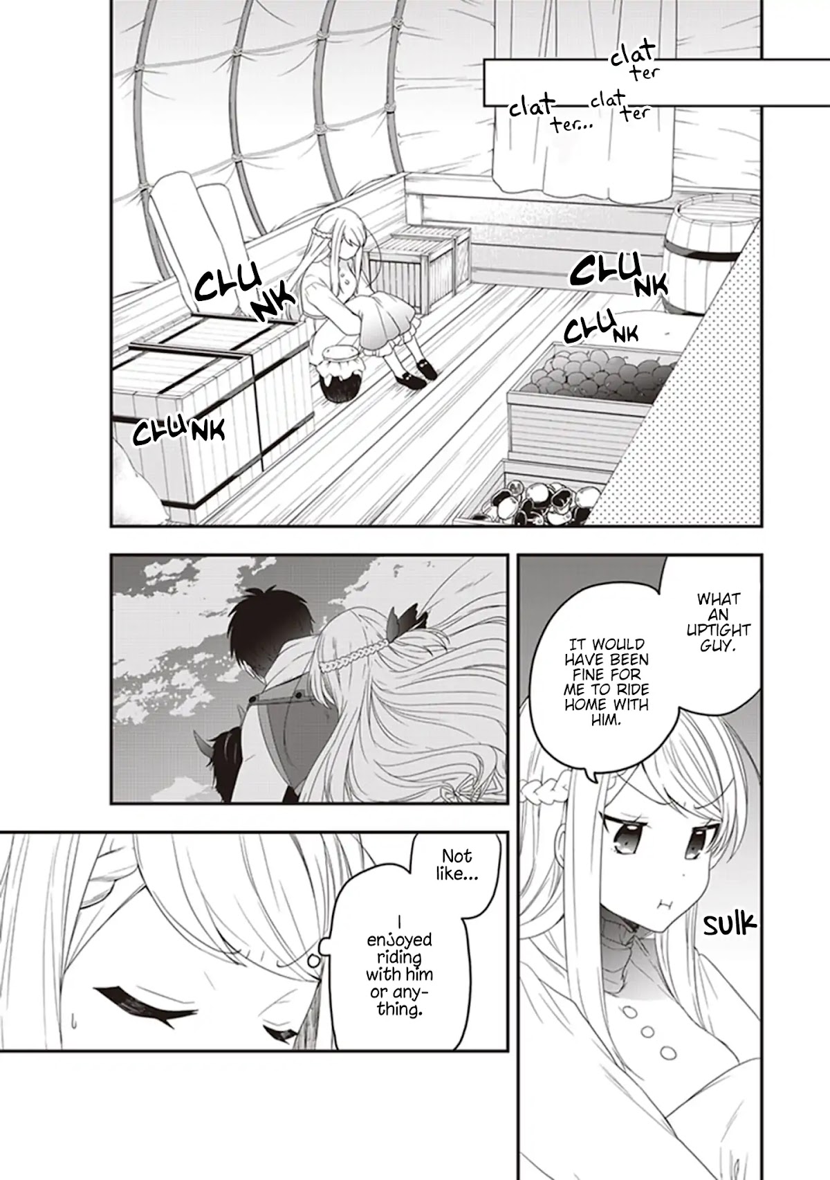 The Banished Villainess! Living the Leisurely Life of a Nun Making Revolutionary Church Food Chapter 5.5 page 7 - Chapter 5.5: Omake Side Story: Riding Togethe