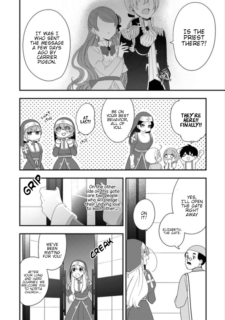 The Banished Villainess! Living the Leisurely Life of a Nun Making Revolutionary Church Food Chapter 7 page 12 - Chapter 7: Frantic Elopements! Welcome One and All!