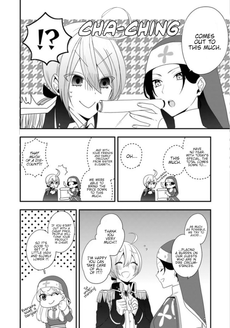 The Banished Villainess! Living the Leisurely Life of a Nun Making Revolutionary Church Food Chapter 7 page 24 - Chapter 7: Frantic Elopements! Welcome One and All!
