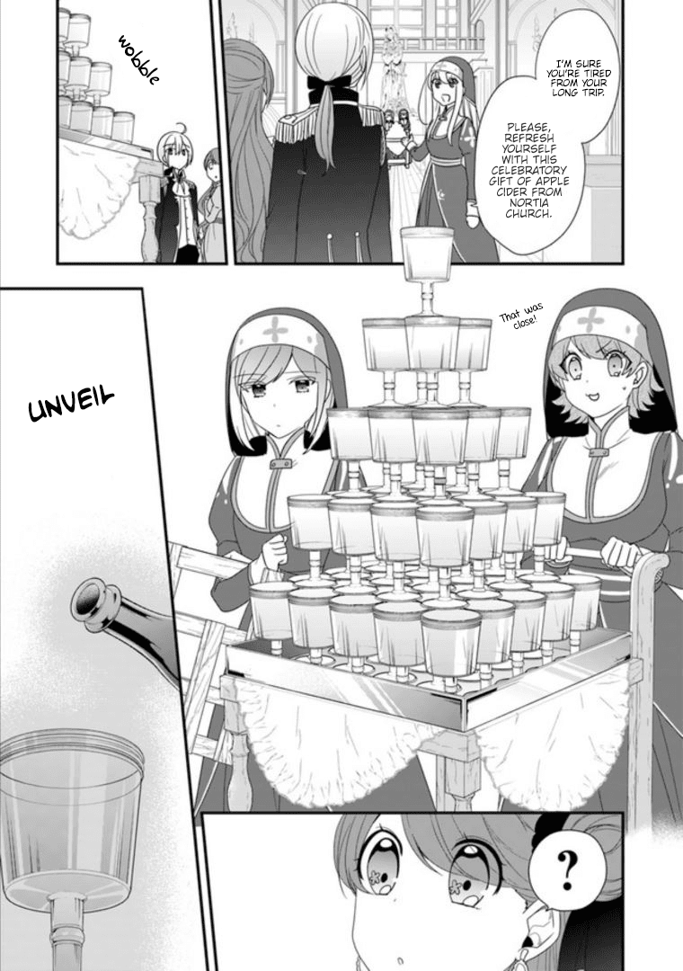 The Banished Villainess! Living the Leisurely Life of a Nun Making Revolutionary Church Food Chapter 7 page 25 - Chapter 7: Frantic Elopements! Welcome One and All!