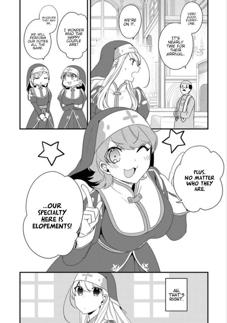 The Banished Villainess! Living the Leisurely Life of a Nun Making Revolutionary Church Food Chapter 7 page 8 - Chapter 7: Frantic Elopements! Welcome One and All!