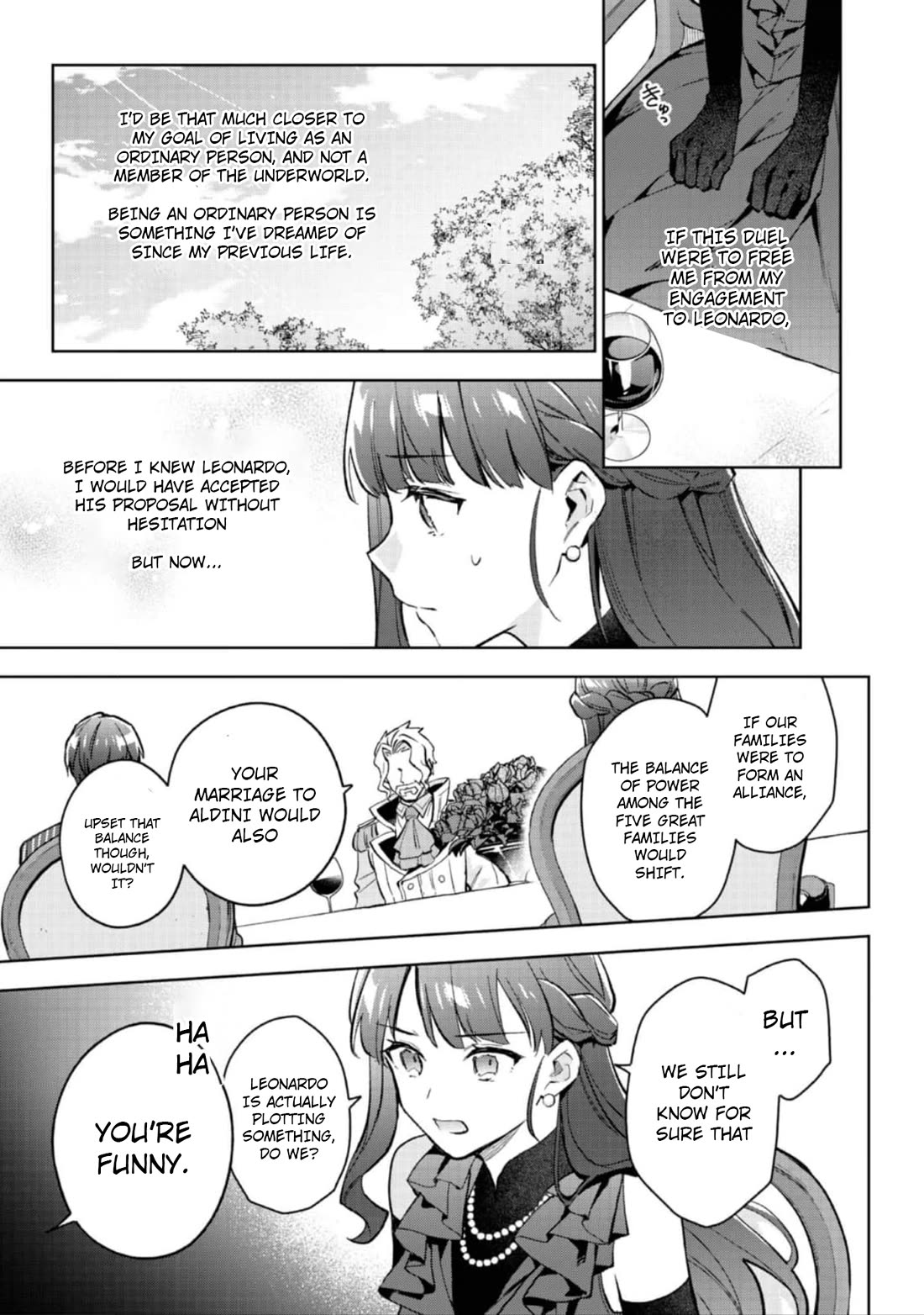The Beloved Granddaughter of a Yakuza Family Was Reincarnated as the Daughter of a Gangster in an Otome Game Chapter 21 page 22 - Chapter 21