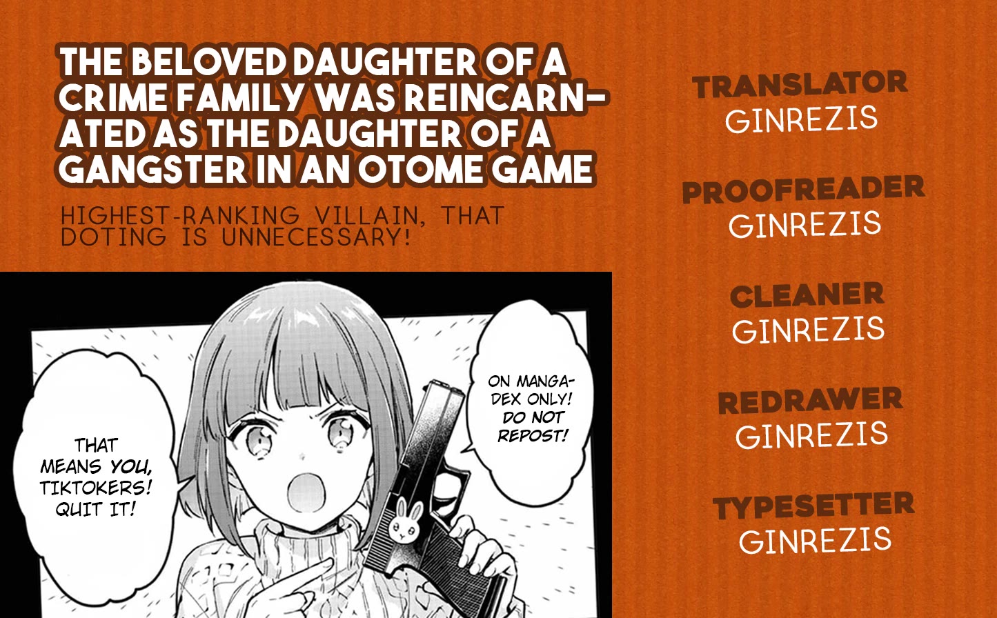 The Beloved Granddaughter of a Yakuza Family Was Reincarnated as the Daughter of a Gangster in an Otome Game Chapter 22 page 22 - Chapter 22