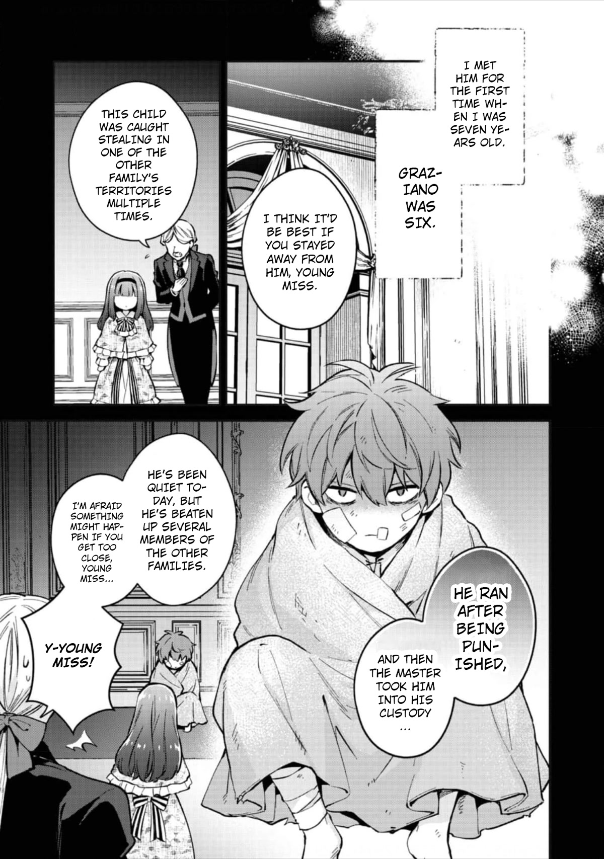 The Beloved Granddaughter of a Yakuza Family Was Reincarnated as the Daughter of a Gangster in an Otome Game Chapter 4 page 8 - Chapter 4