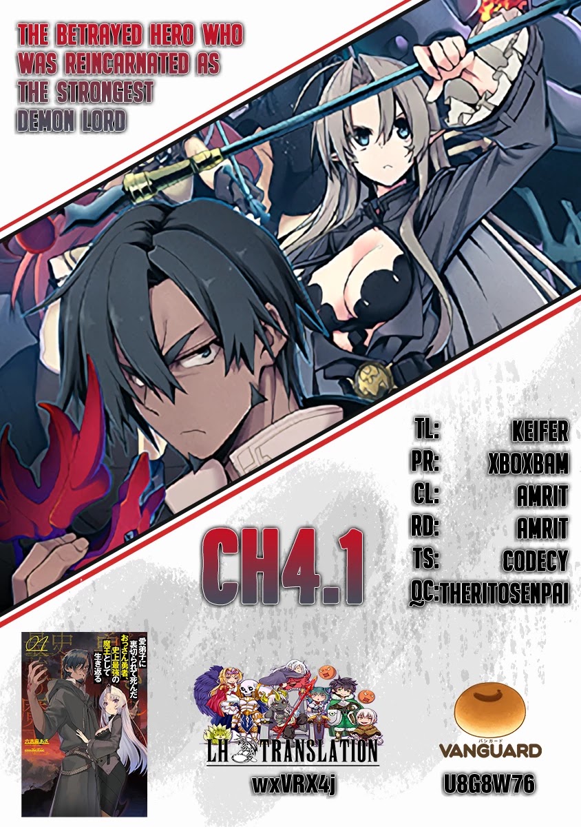The Betrayed Hero Who Was Reincarnated as the Strongest Demon Lord Chapter 4.1 page 1 - Chapter 4.1