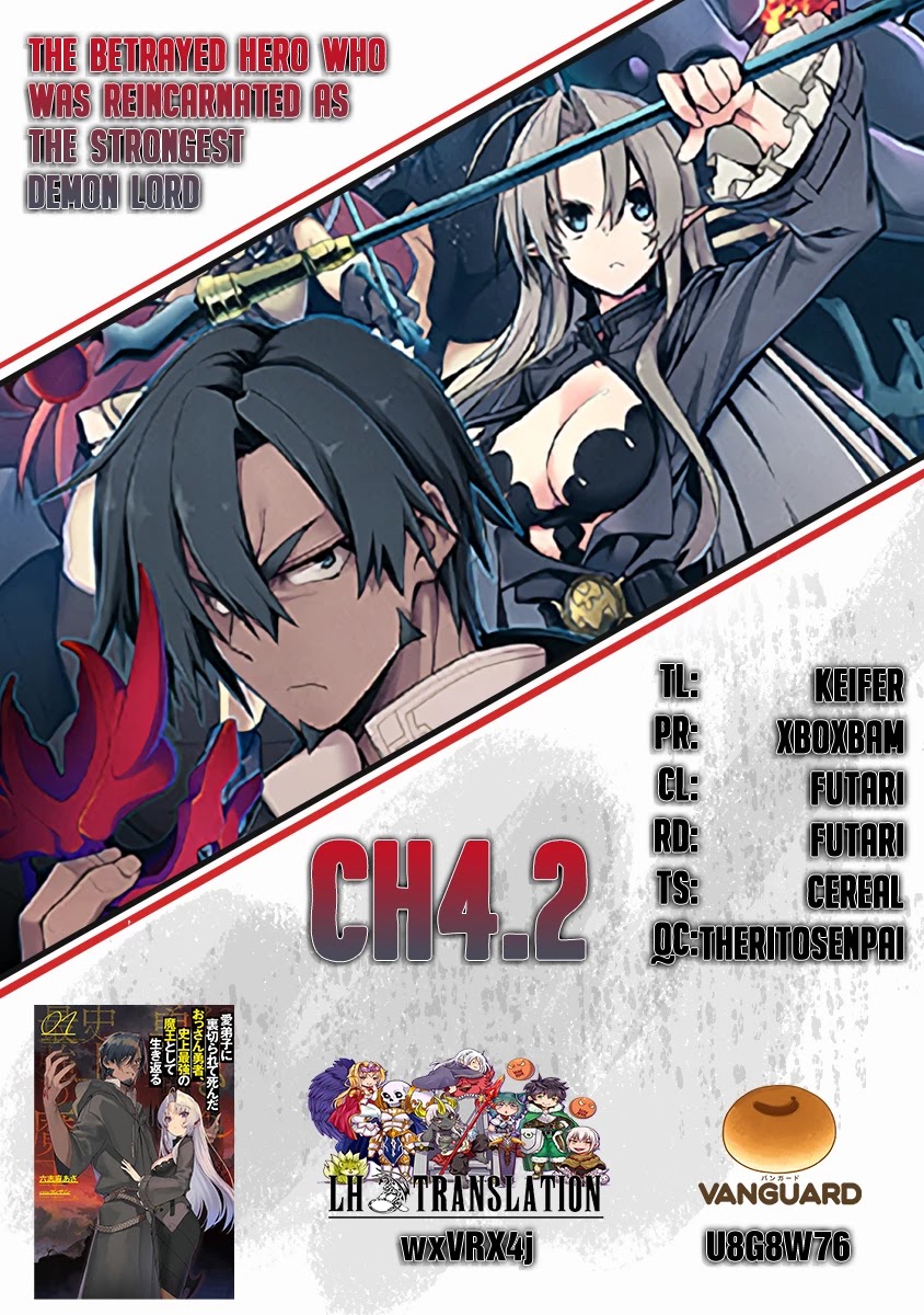 The Betrayed Hero Who Was Reincarnated as the Strongest Demon Lord Chapter 4.2 page 1 - Chapter 4.2