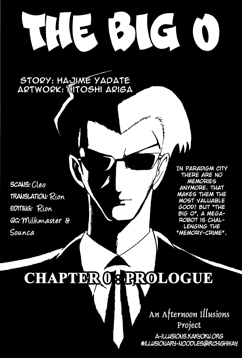 The Big O Chapter 0 page 1 - Chapter 0: Prologue