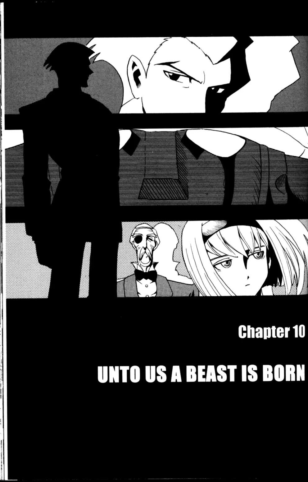 The Big O Chapter 10 page 1 - Chapter 10: Unto us a Beast is Born