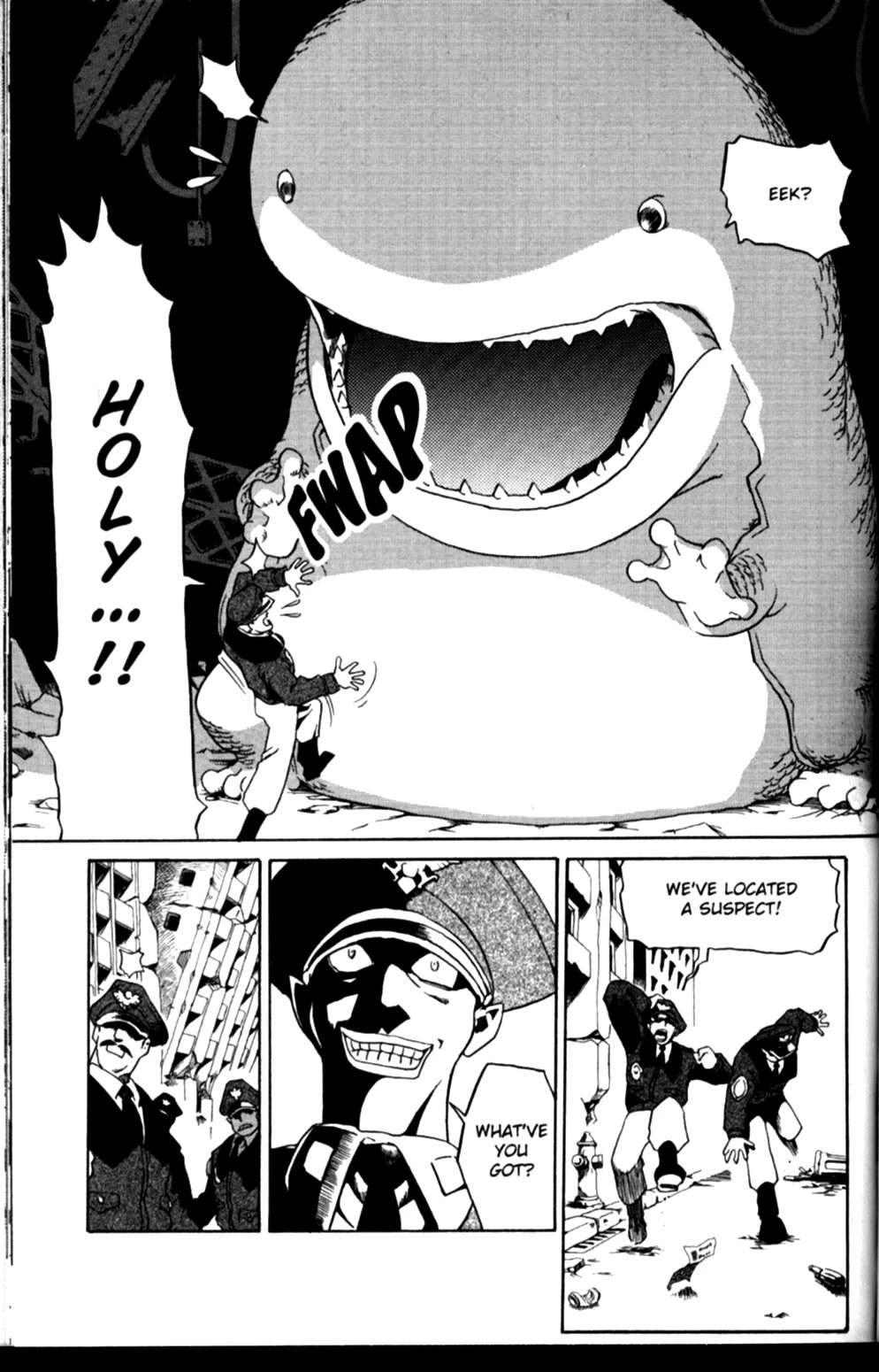 The Big O Chapter 10 page 21 - Chapter 10: Unto us a Beast is Born