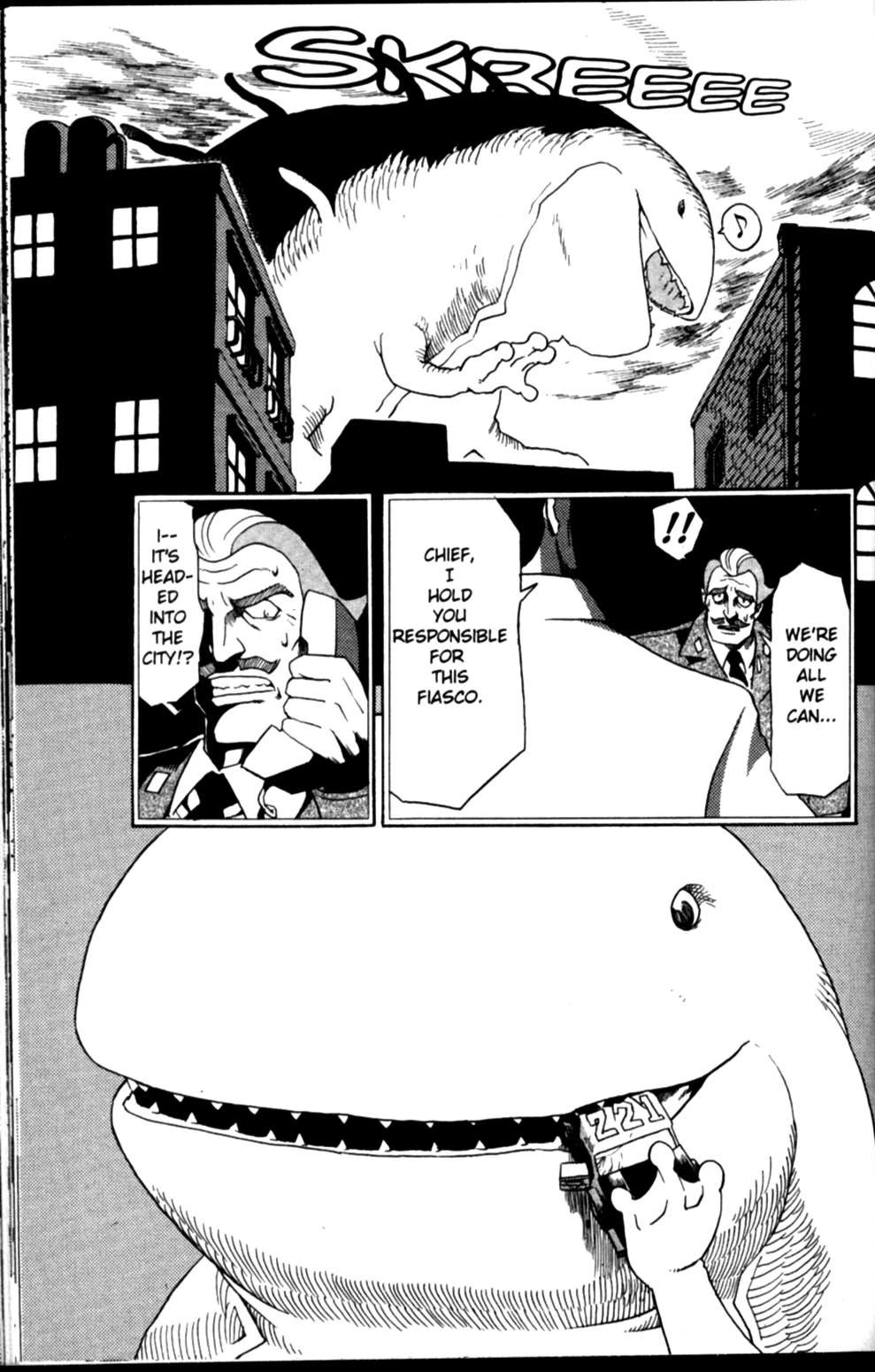 The Big O Chapter 10 page 27 - Chapter 10: Unto us a Beast is Born