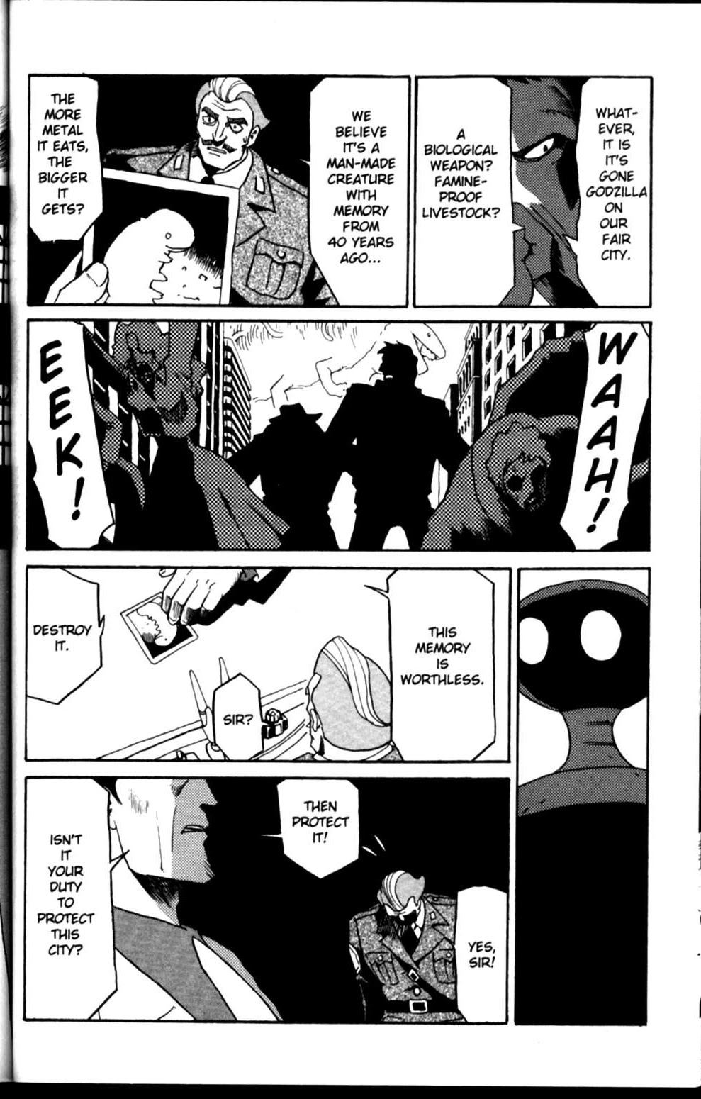 The Big O Chapter 10 page 28 - Chapter 10: Unto us a Beast is Born