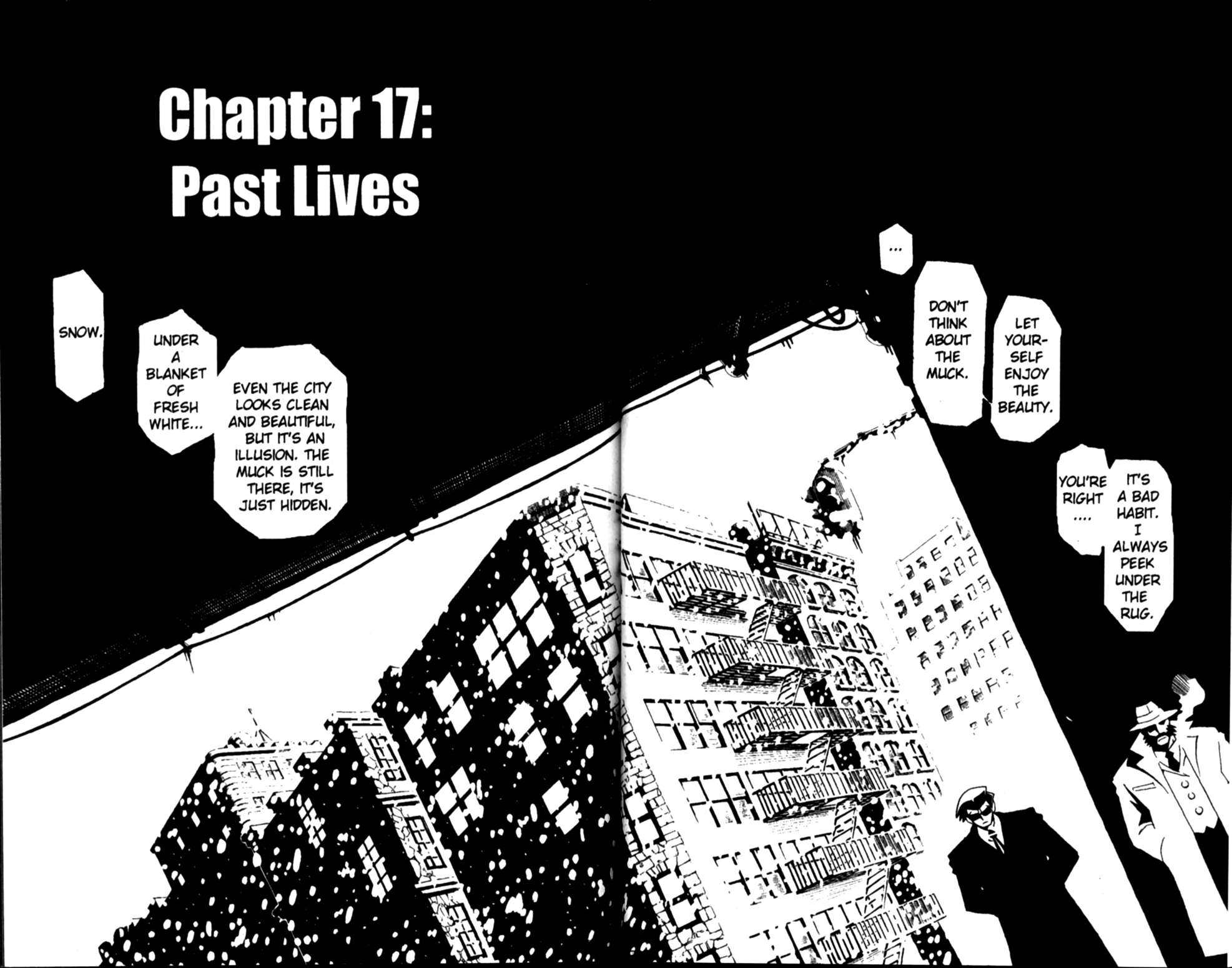 The Big O Chapter 17 page 1 - Chapter 17: Past Lives