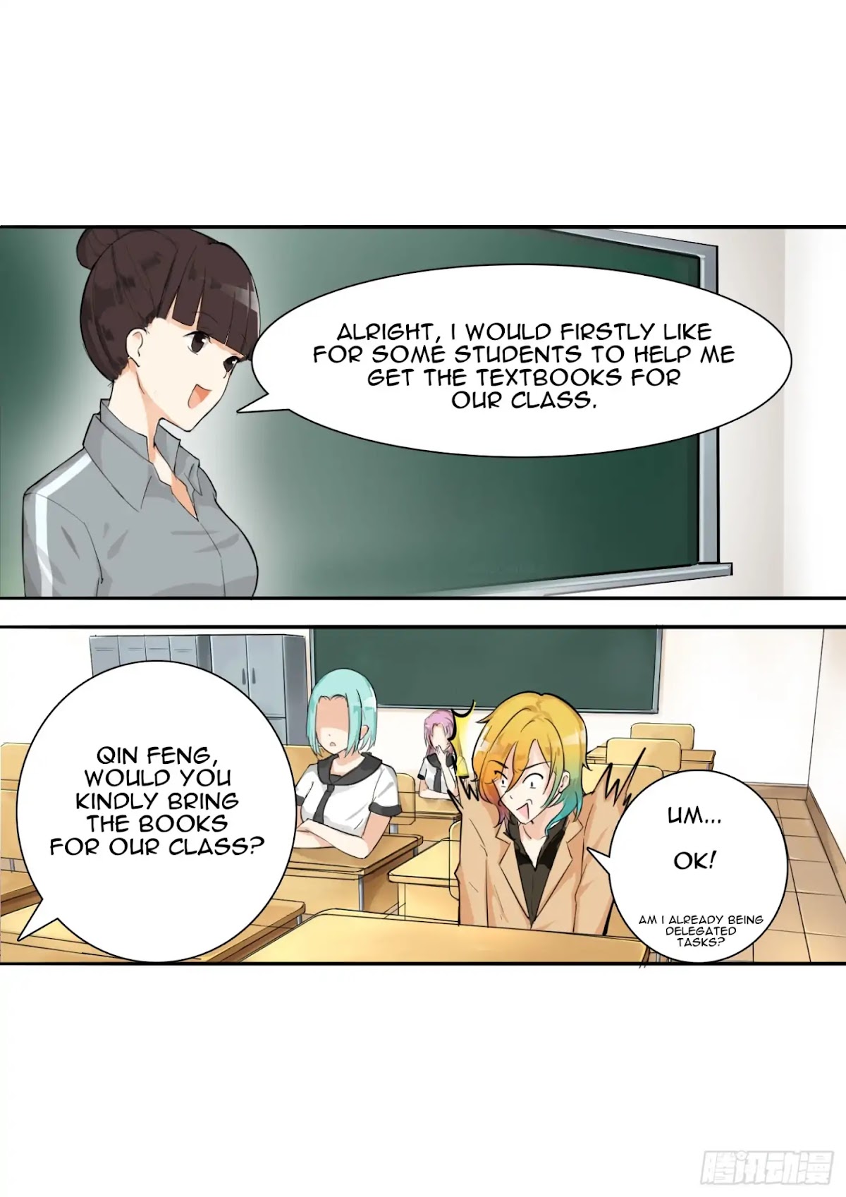 The Boy in the All-Girls School Chapter 9 page 1 - Chapter 9: Girls School Pecking Order