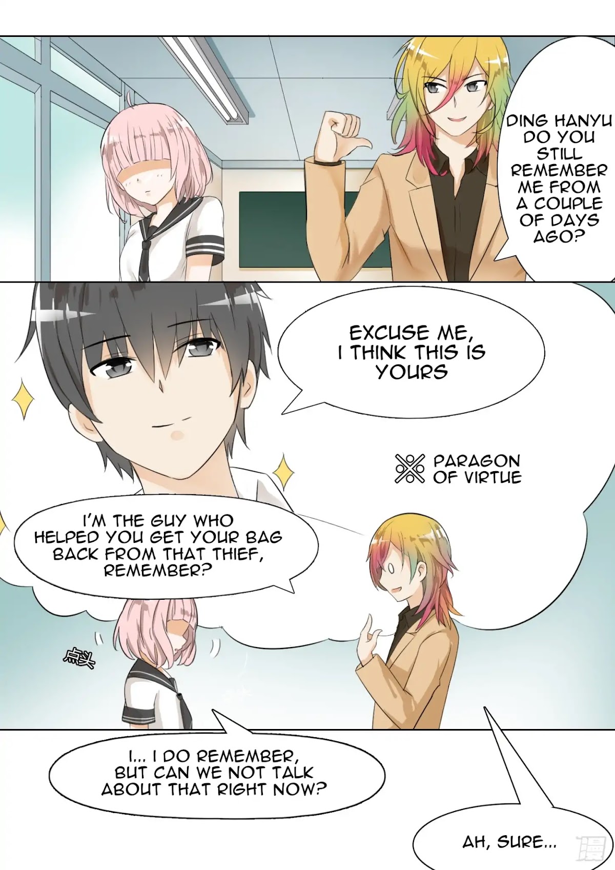 The Boy in the All-Girls School Chapter 9 page 3 - Chapter 9: Girls School Pecking Order