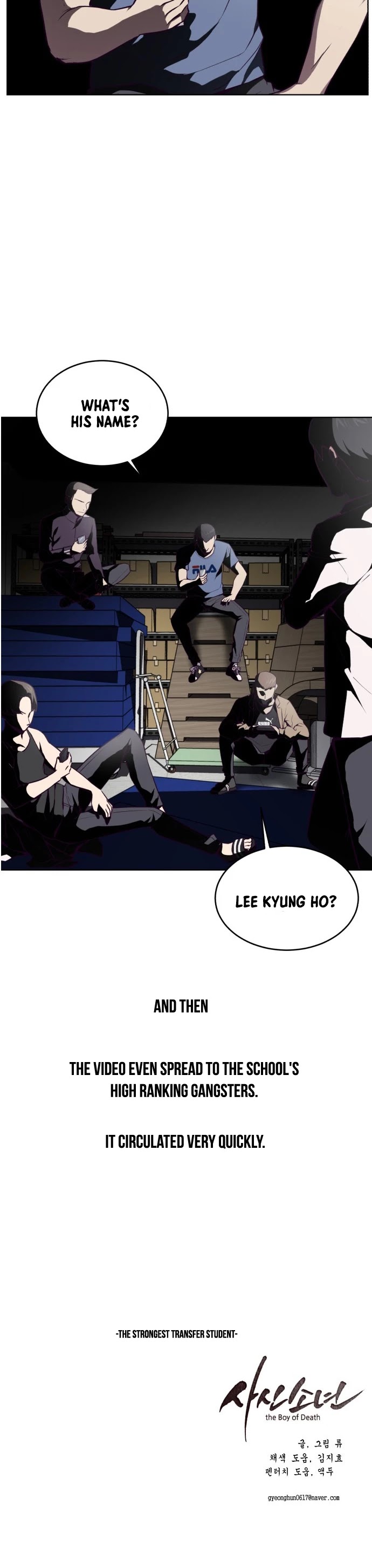 The Boy of Death Chapter 28 page 54 - Chapter 28: The Strongest Transfer Student