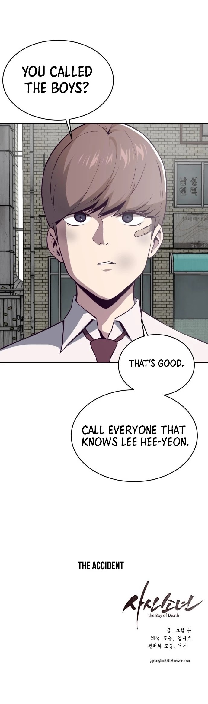 The Boy of Death Chapter 35 page 52 - Chapter 35: The Accident