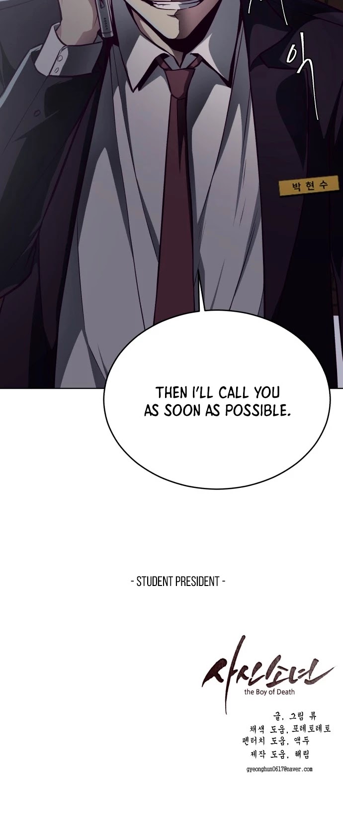 The Boy of Death Chapter 40 page 52 - Chapter 40: The Student Body President