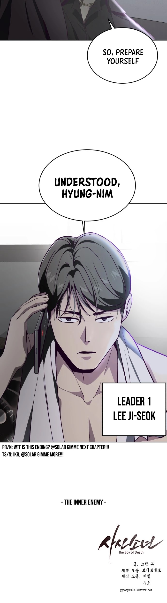 The Boy of Death Chapter 51 page 46 - Chapter 51: The Inner Enemy