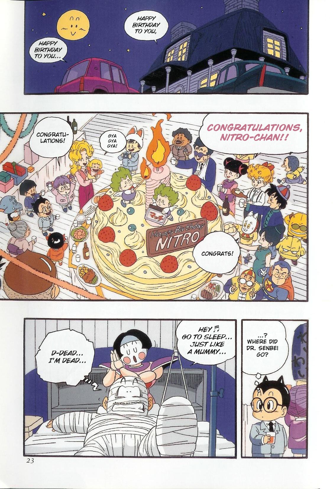 The Brief Return of Dr. Slump Chapter 1 page 18 - Chapter 1: Nitro-chan's Birthday