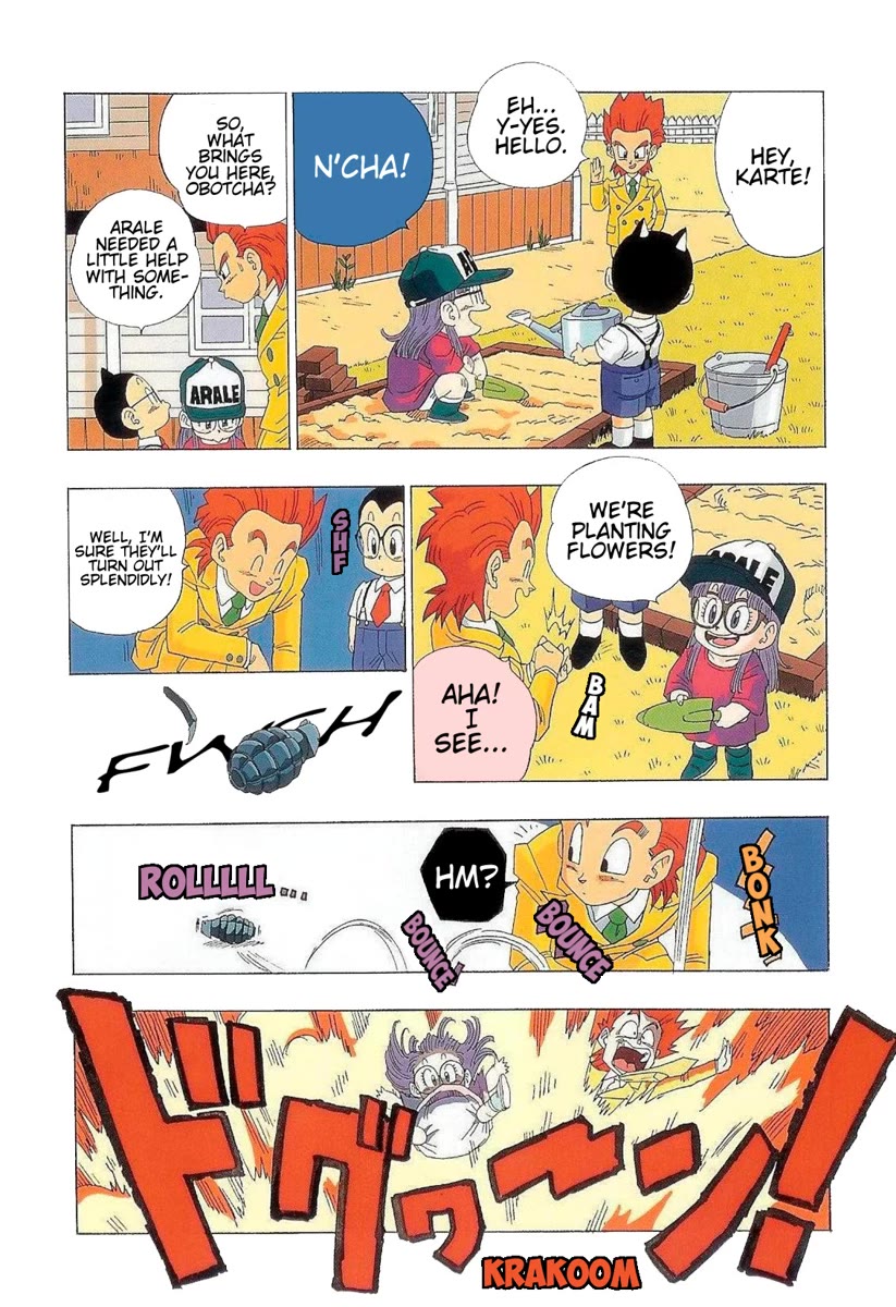 The Brief Return of Dr. Slump Chapter 14 page 4 - Chapter 14: Welcome to Heck, Melon Farmers