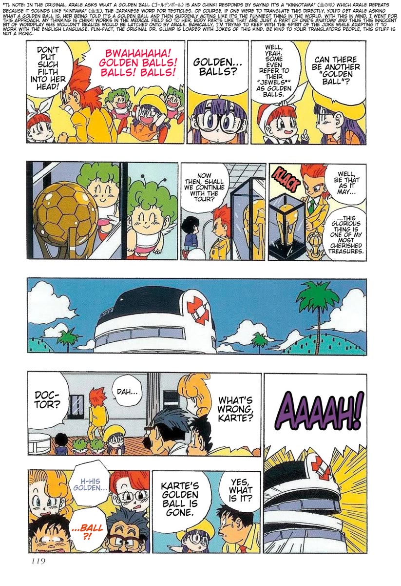 The Brief Return of Dr. Slump Chapter 18 page 11 - Chapter 18: The Mysterious Golden Ball Cup