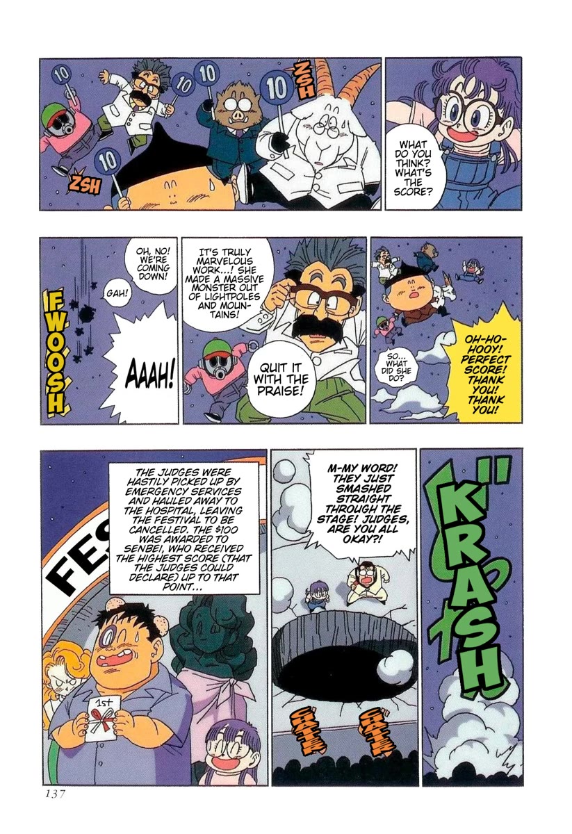 The Brief Return of Dr. Slump Chapter 19 page 14 - Chapter 19: Penguin Village's Festival of the Arts
