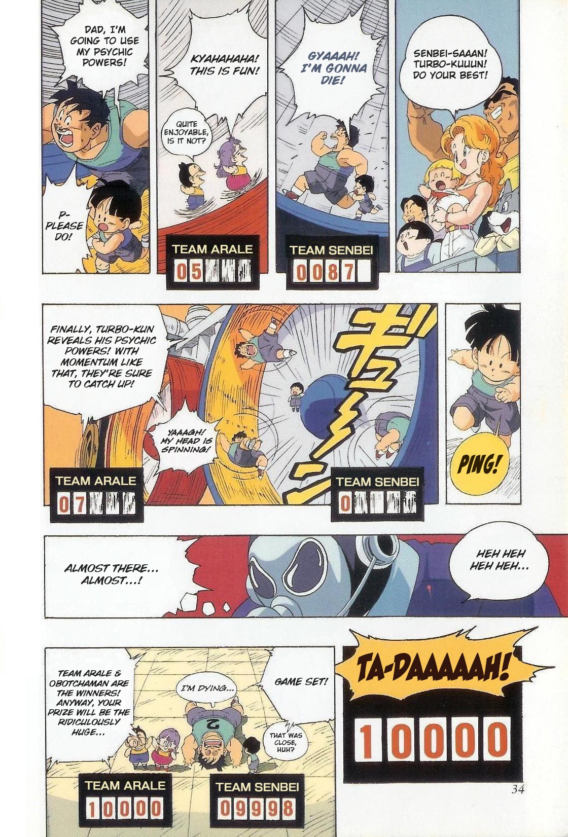 The Brief Return of Dr. Slump Chapter 2 page 10 - Chapter 2: Penguin Village Great Crossing Ultra Quiz